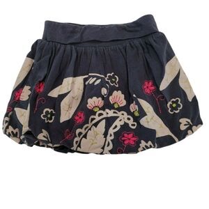 Embroidered bubble skirt